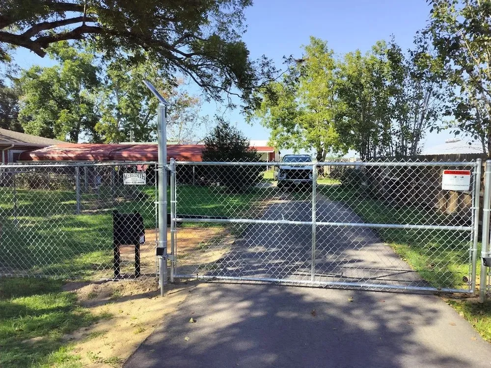 Fence installed by Meredith Fence Company